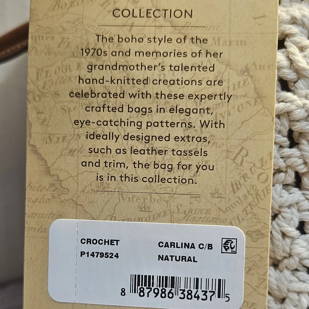 The Patricia Nash Carlina Butterfly Crochet Satchel - Picture 9 of 9